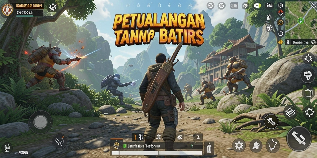 Screenshot gameplay Open World yang menampilkan petualangan di dunia luas.