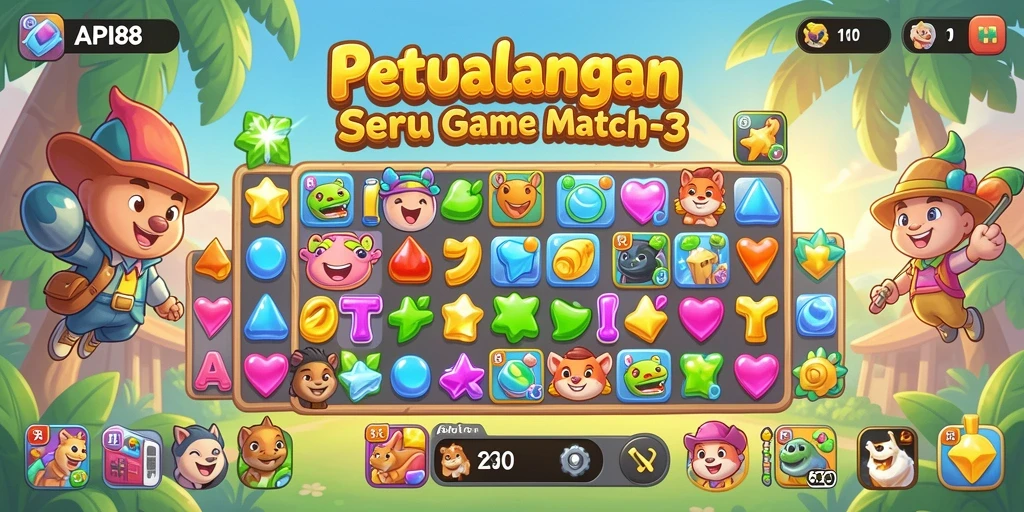 Tampilan gameplay <strong>API88</strong> yang penuh warna dan menantang.