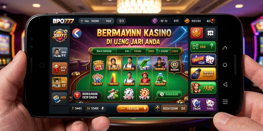 Tampilan mendebarkan dari permainan kasino BPO777.