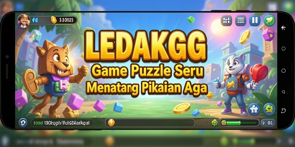 Tangkapan layar menunjukkan gameplay seru dari LEDAKGG