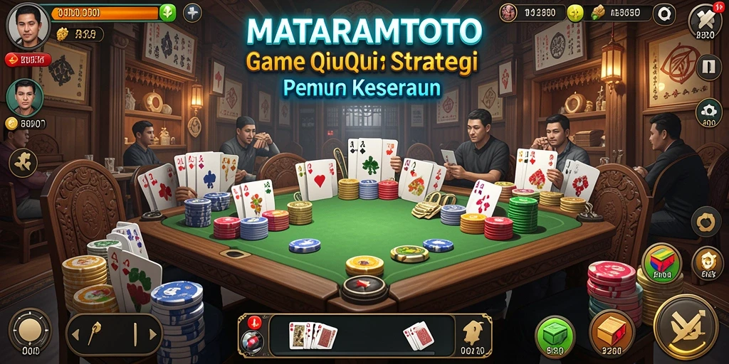Tampilan gameplay seru dan interaktif QiuQiu.