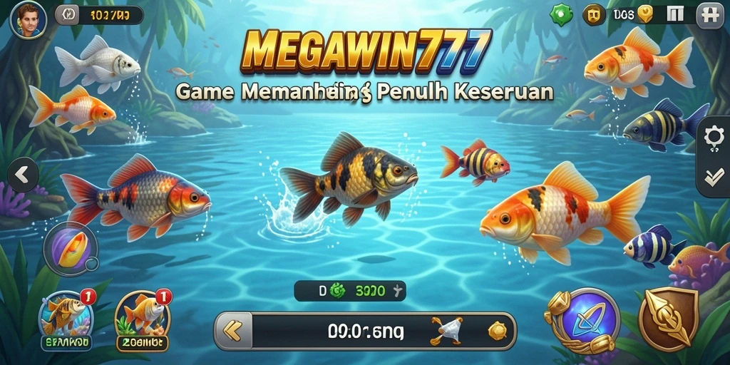 Gameplay seru memancing ikan di MEGAWIN777.