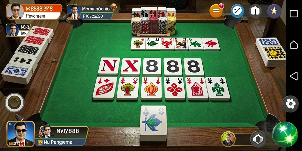 Screenshot gameplay yang menampilkan keseruan bermain domino.