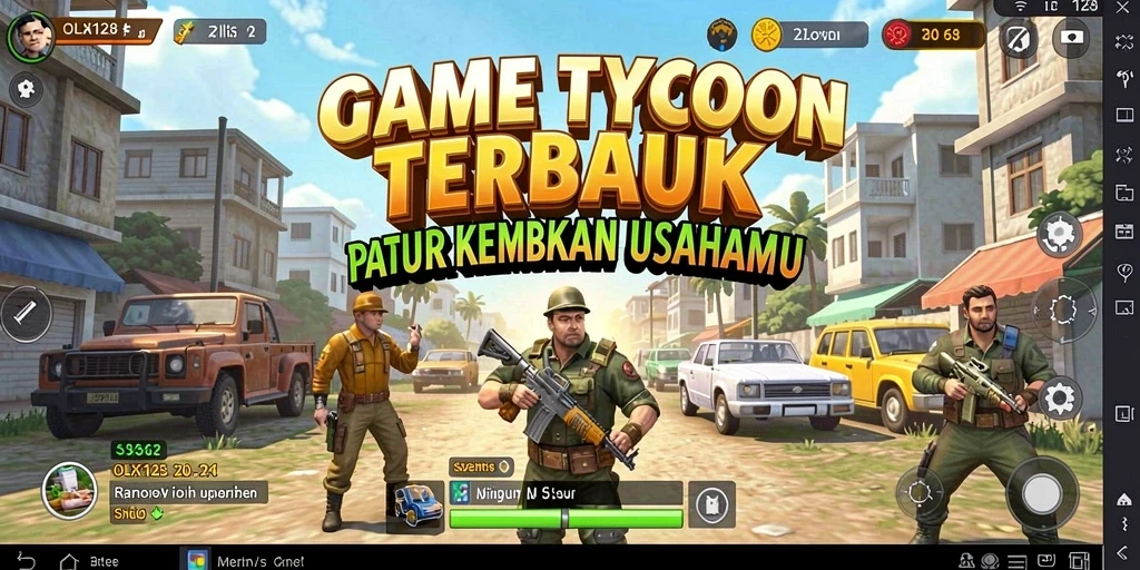 Screenshot utama OLX128 menampilkan gameplay Tycoon yang seru dan menarik.