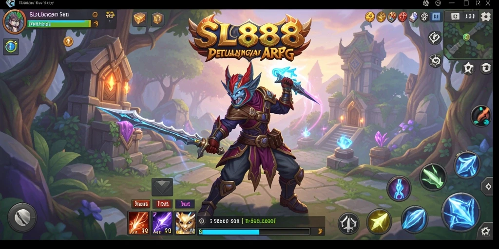Tangkapan layar gameplay SL888 yang menampilkan pertarungan seru di dunia ARPG.