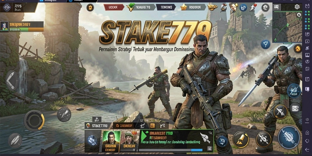Screenshot gameplay STAKE779 menampilkan strategi dan pertempuran seru.