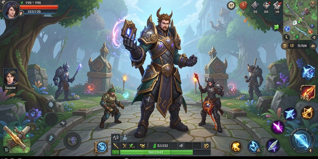Tangkapan layar menampilkan aksi seru di dalam game MMORPG V98.
