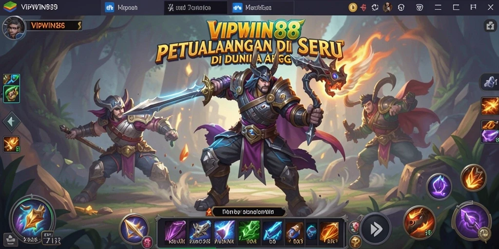 Tampilan gameplay seru dari VIPWIN88 dengan aksi pertarungan mendebarkan.