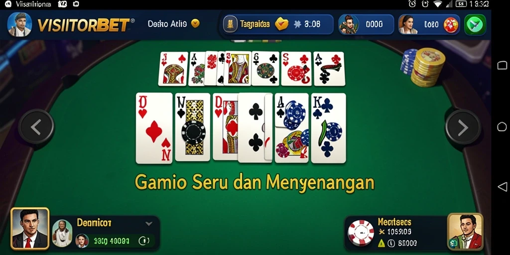 Tampilan gameplay VISITORBET yang menarik dan seru.